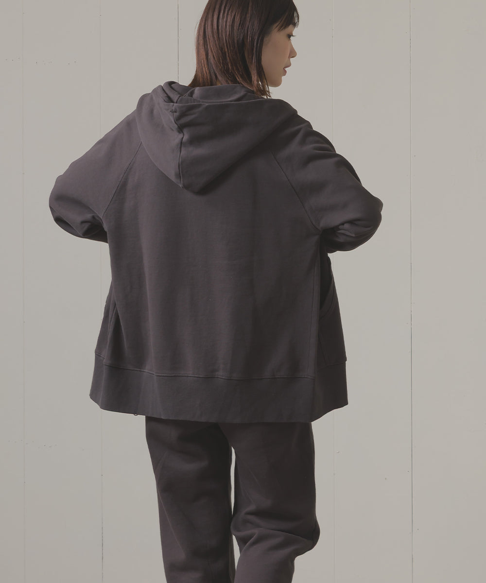 ユニセックス 裏毛スウェットジップパーカー[1225-6132]