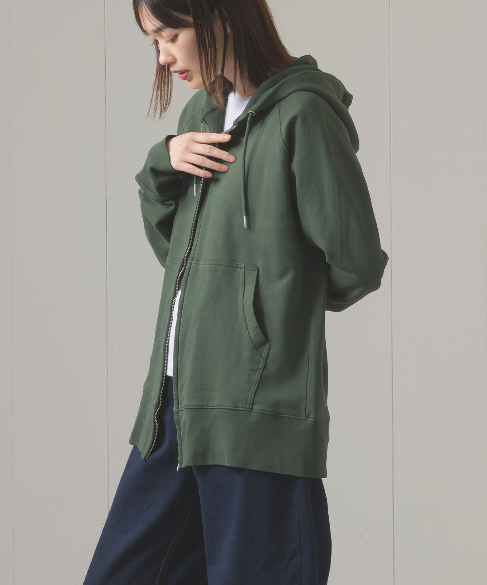 ユニセックス 裏毛スウェットジップパーカー[1225-6132]