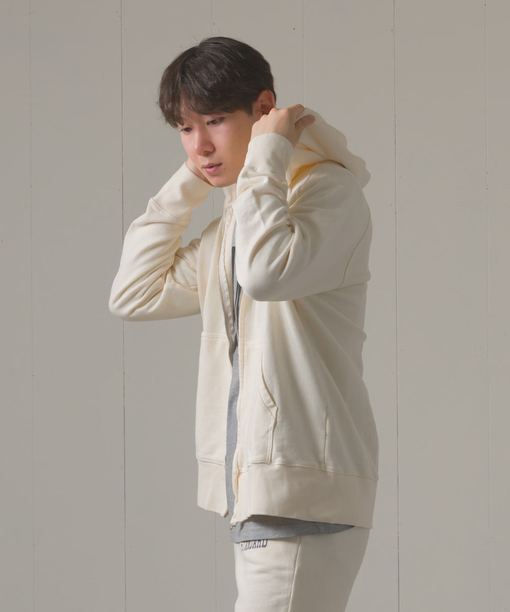 ユニセックス 裏毛スウェットジップパーカー[1225-6132]