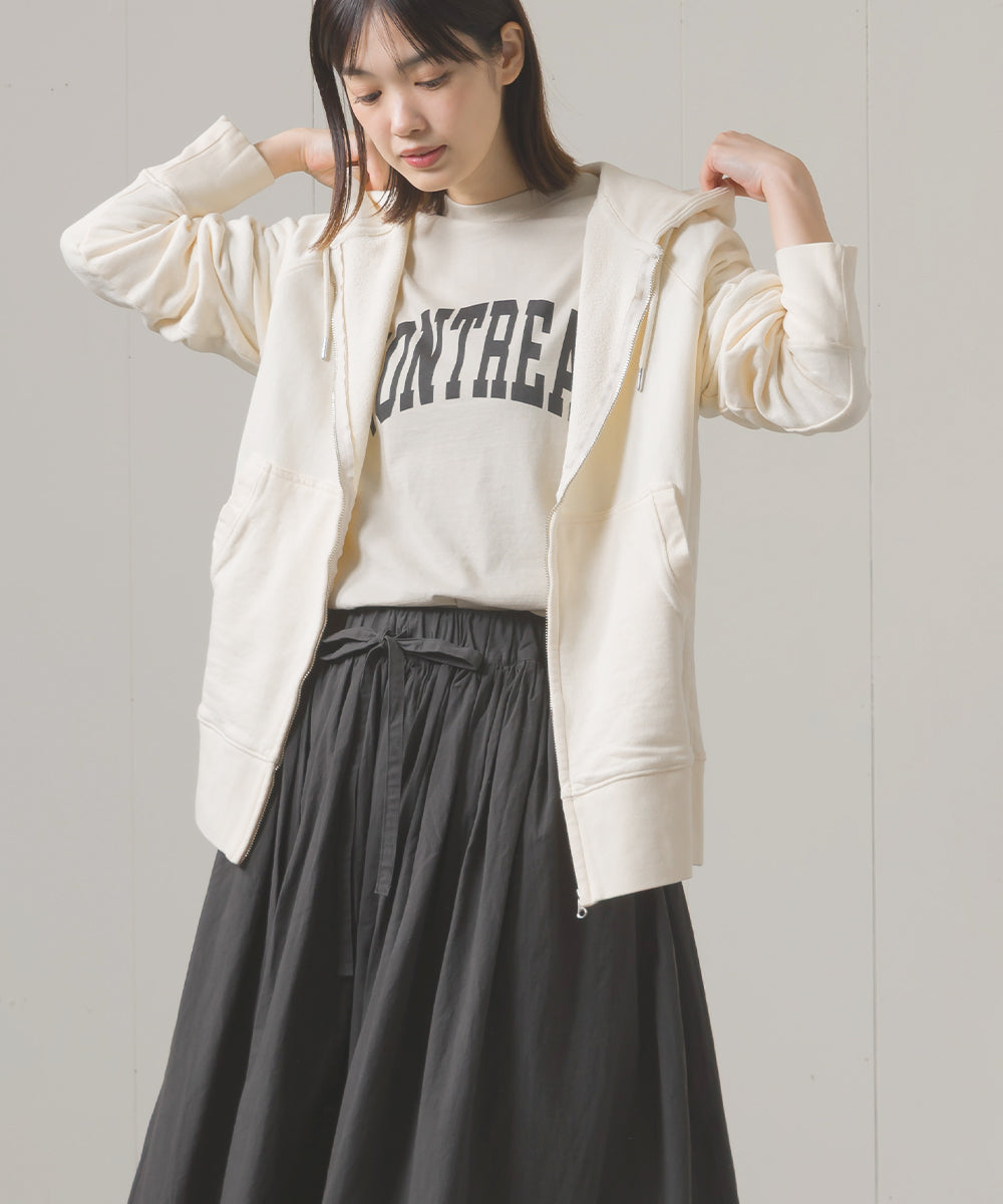 ユニセックス 裏毛スウェットジップパーカー[1225-6132]