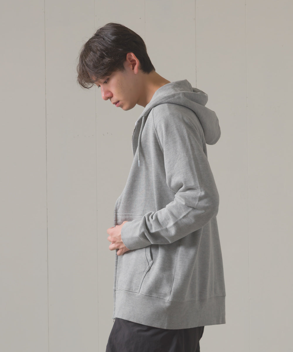 ユニセックス 裏毛スウェットジップパーカー[1225-6132]