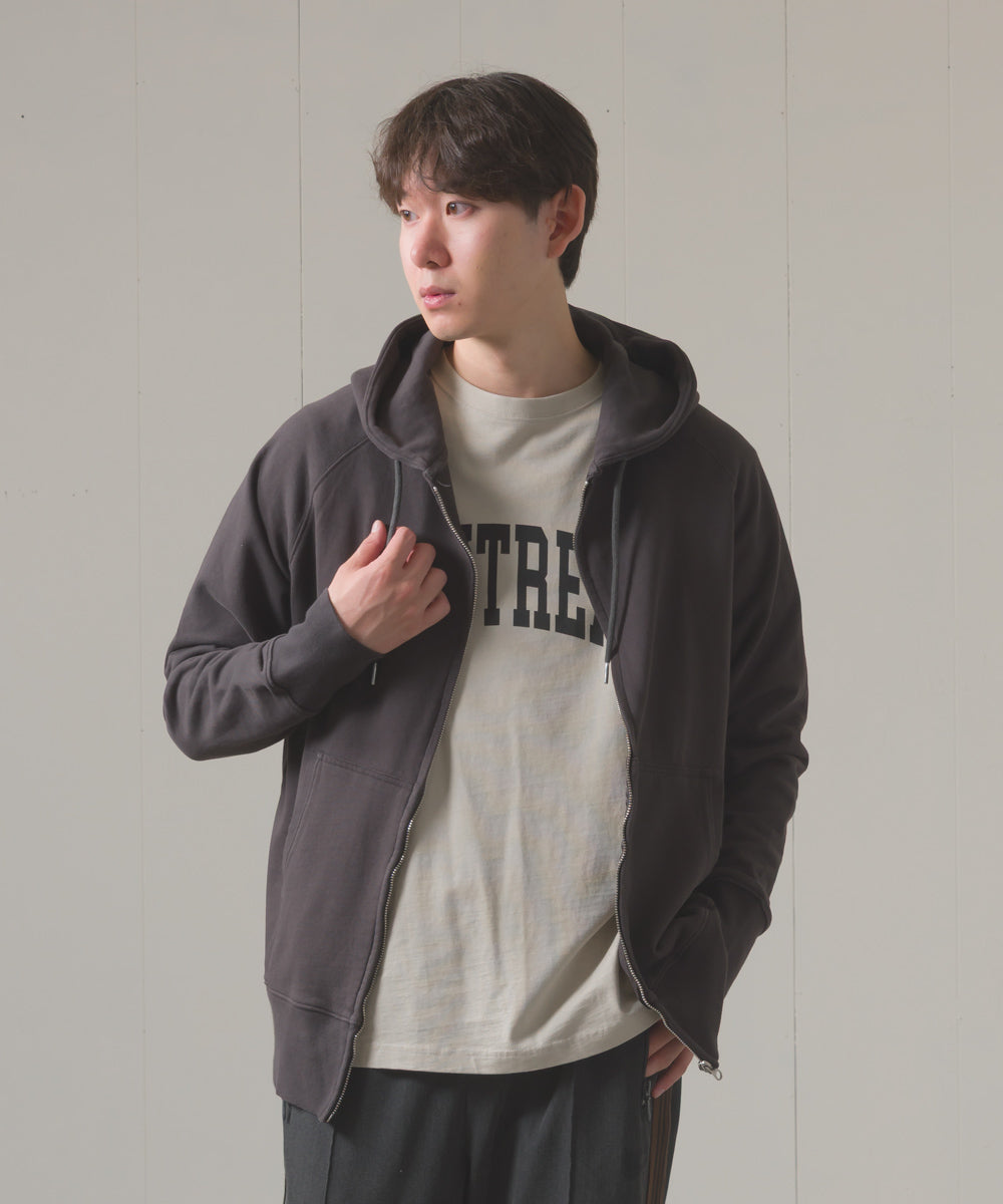 ユニセックス 裏毛スウェットジップパーカー[1225-6132]