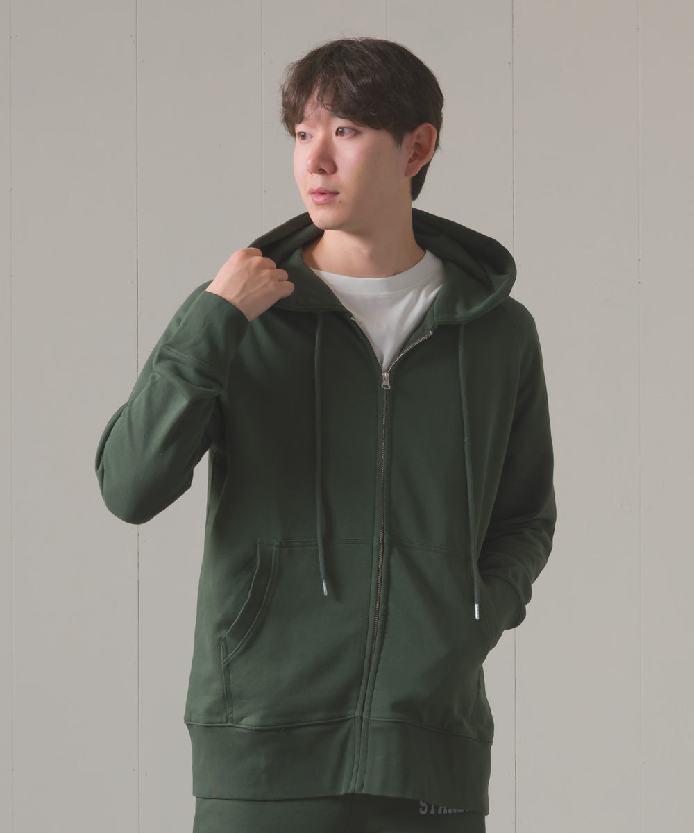 ユニセックス 裏毛スウェットジップパーカー[1225-6132]