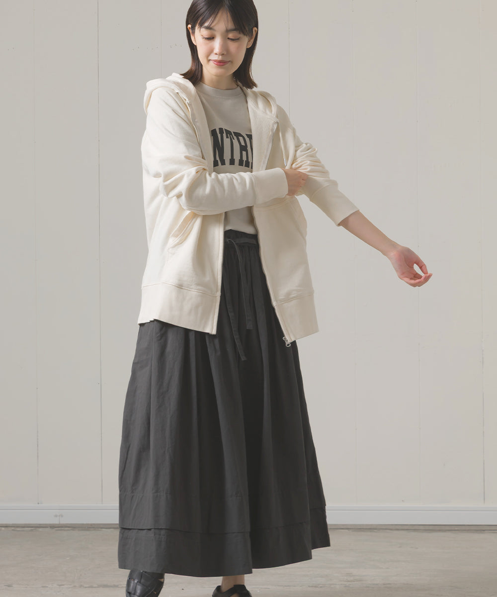 ユニセックス 裏毛スウェットジップパーカー[1225-6132]