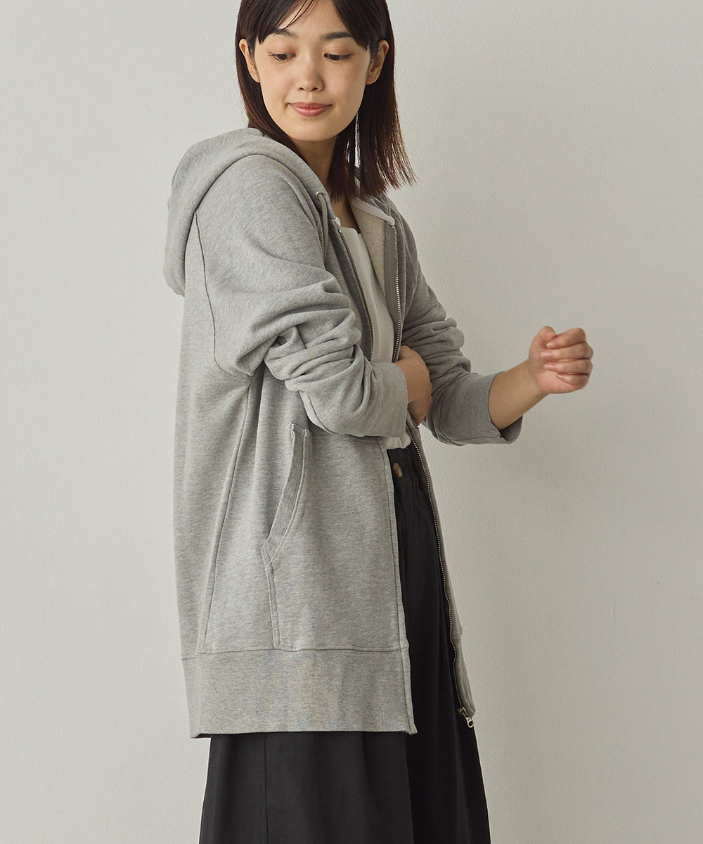 ユニセックス 裏毛スウェットジップパーカー[1225-6132]