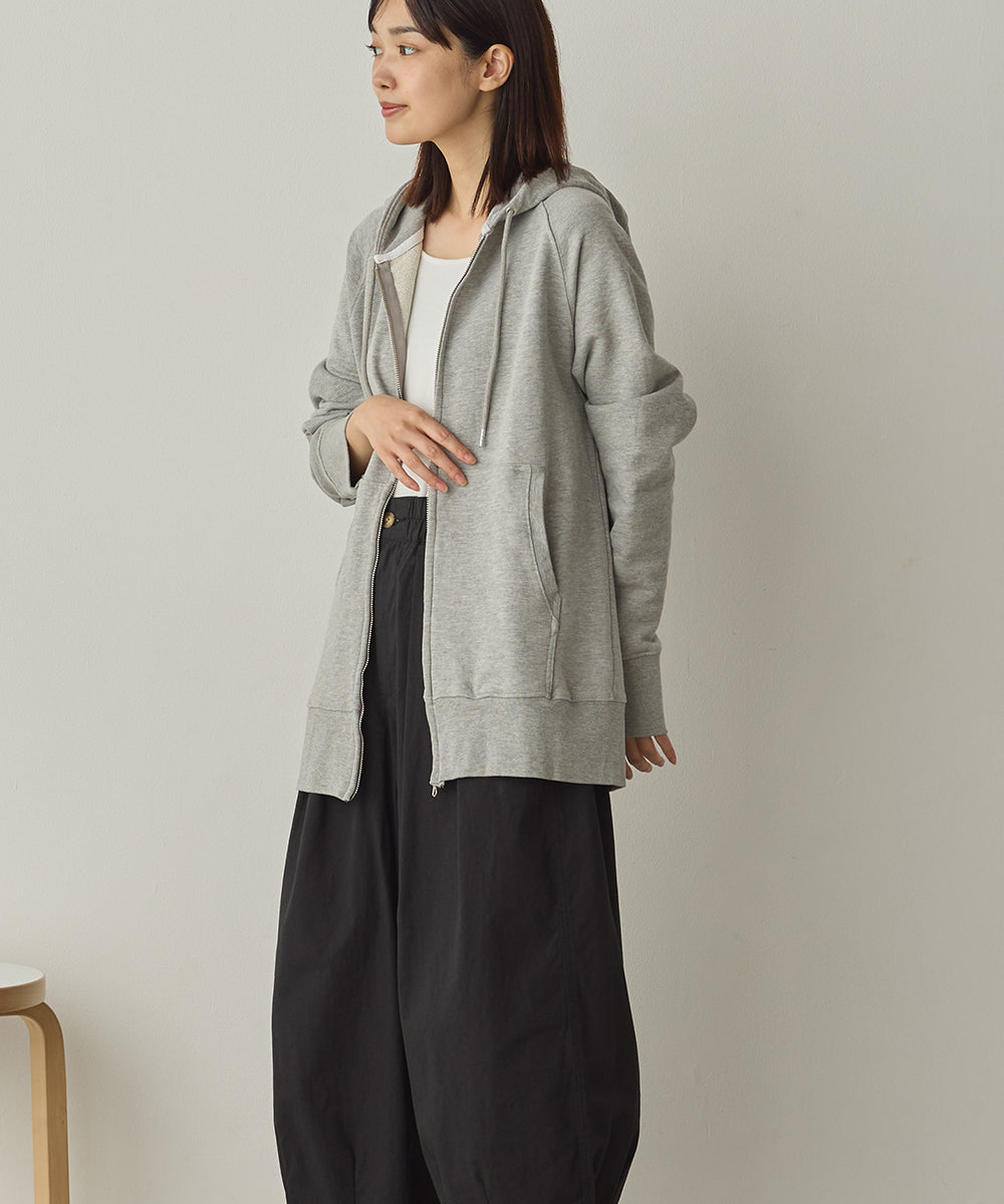 ユニセックス 裏毛スウェットジップパーカー[1225-6132]