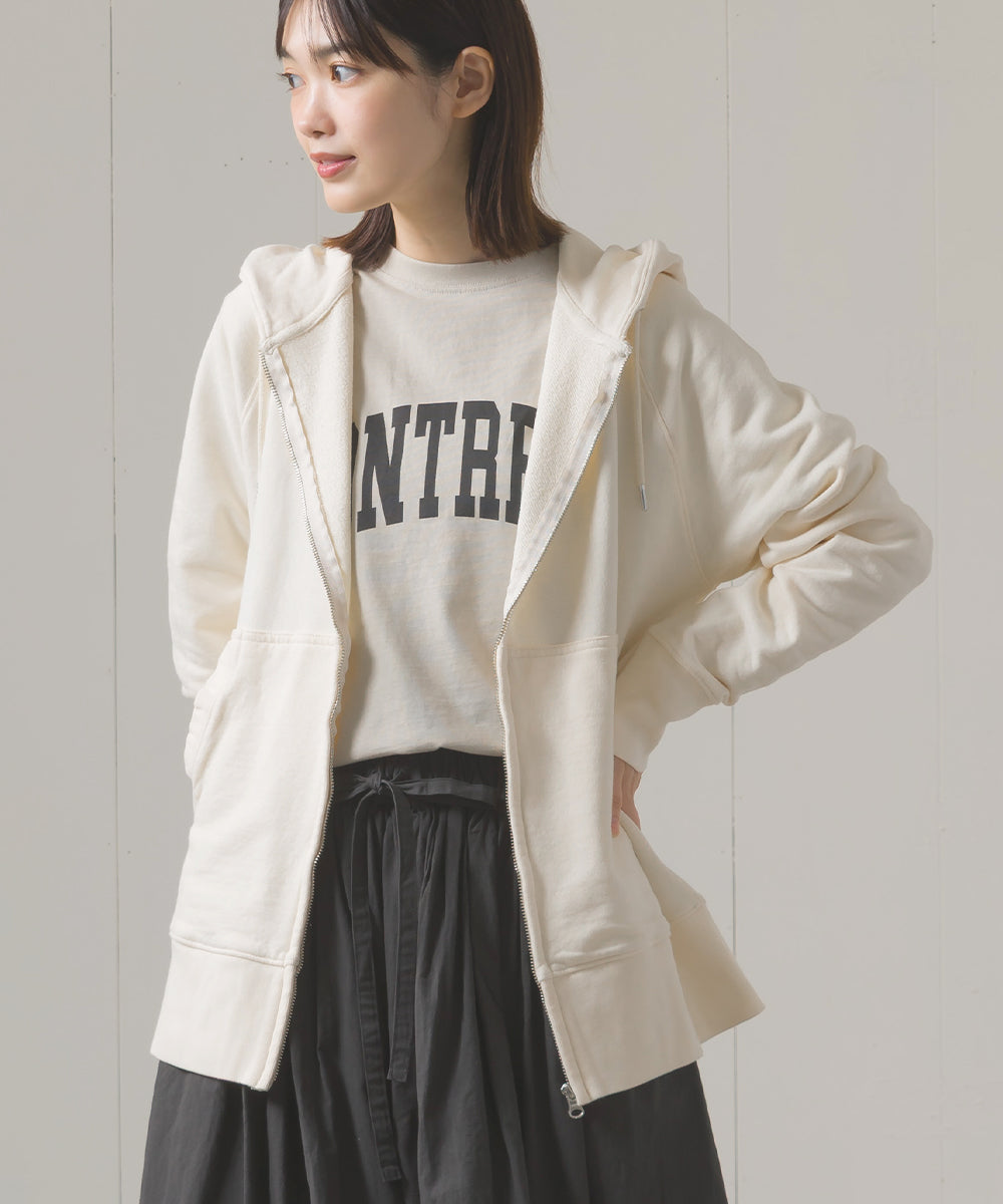 ユニセックス 裏毛スウェットジップパーカー[1225-6132]