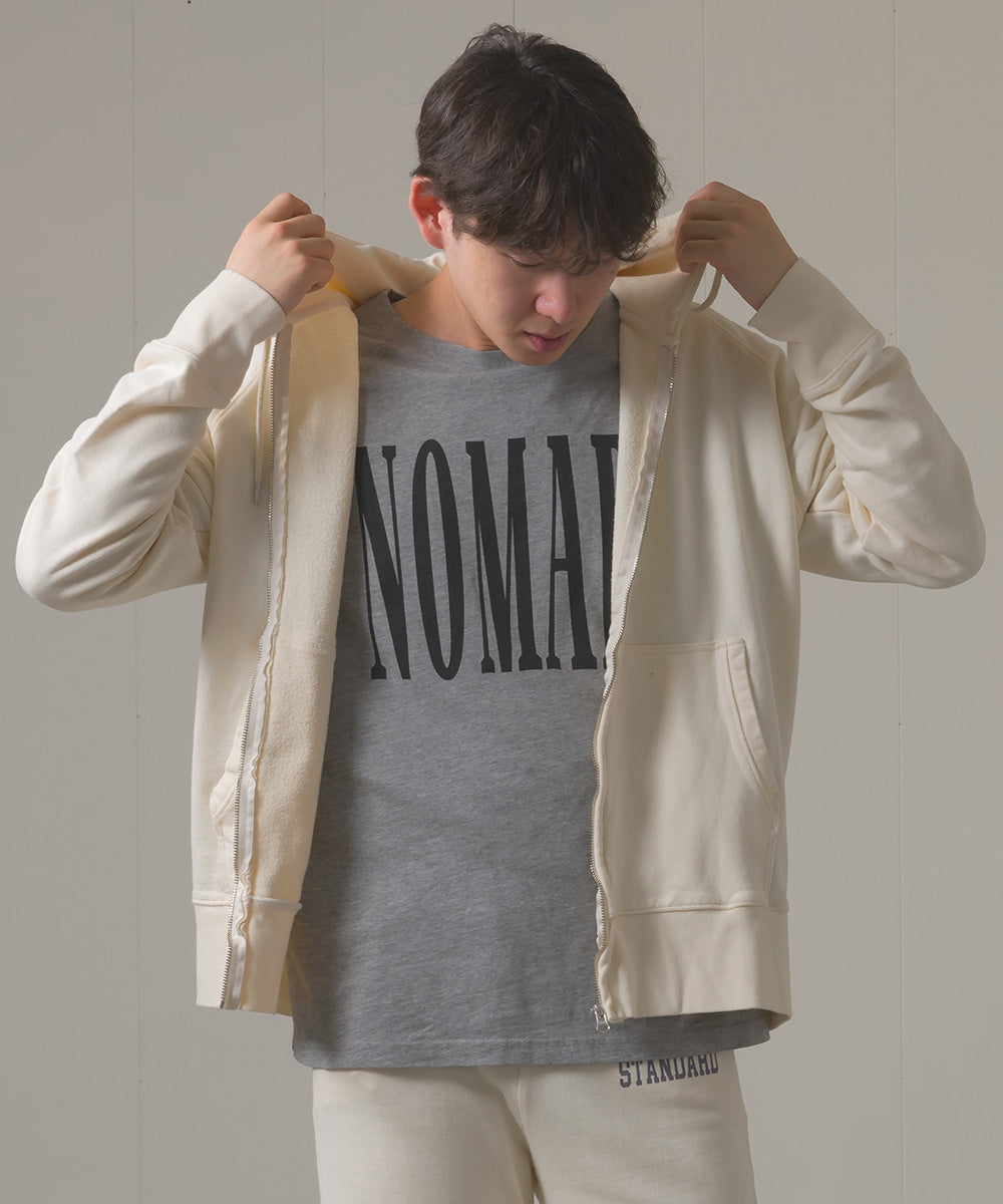 ユニセックス 裏毛スウェットジップパーカー[1225-6132]