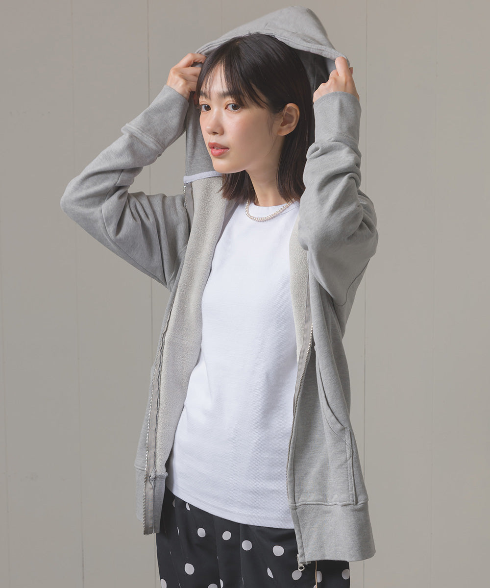 ユニセックス 裏毛スウェットジップパーカー[1225-6132]