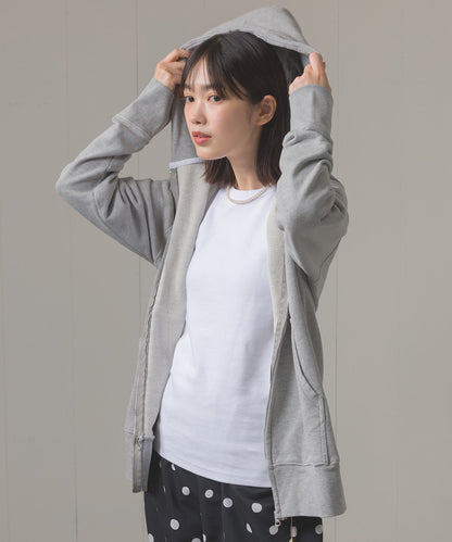 ユニセックス 裏毛スウェットジップパーカー[1225-6132]