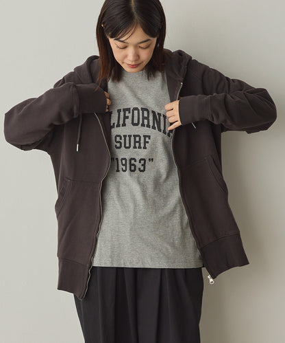 ユニセックス 裏毛スウェットジップパーカー[1225-6132]