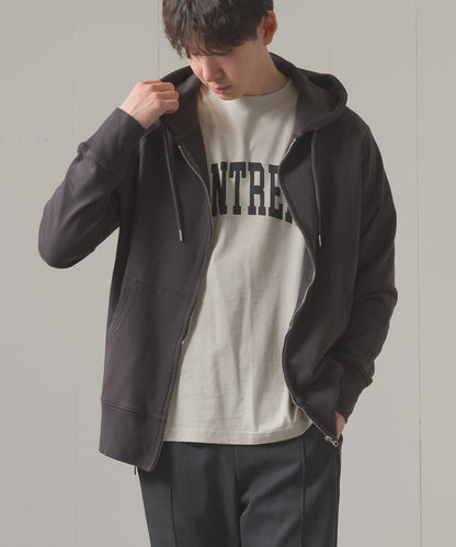 ユニセックス 裏毛スウェットジップパーカー[1225-6132]