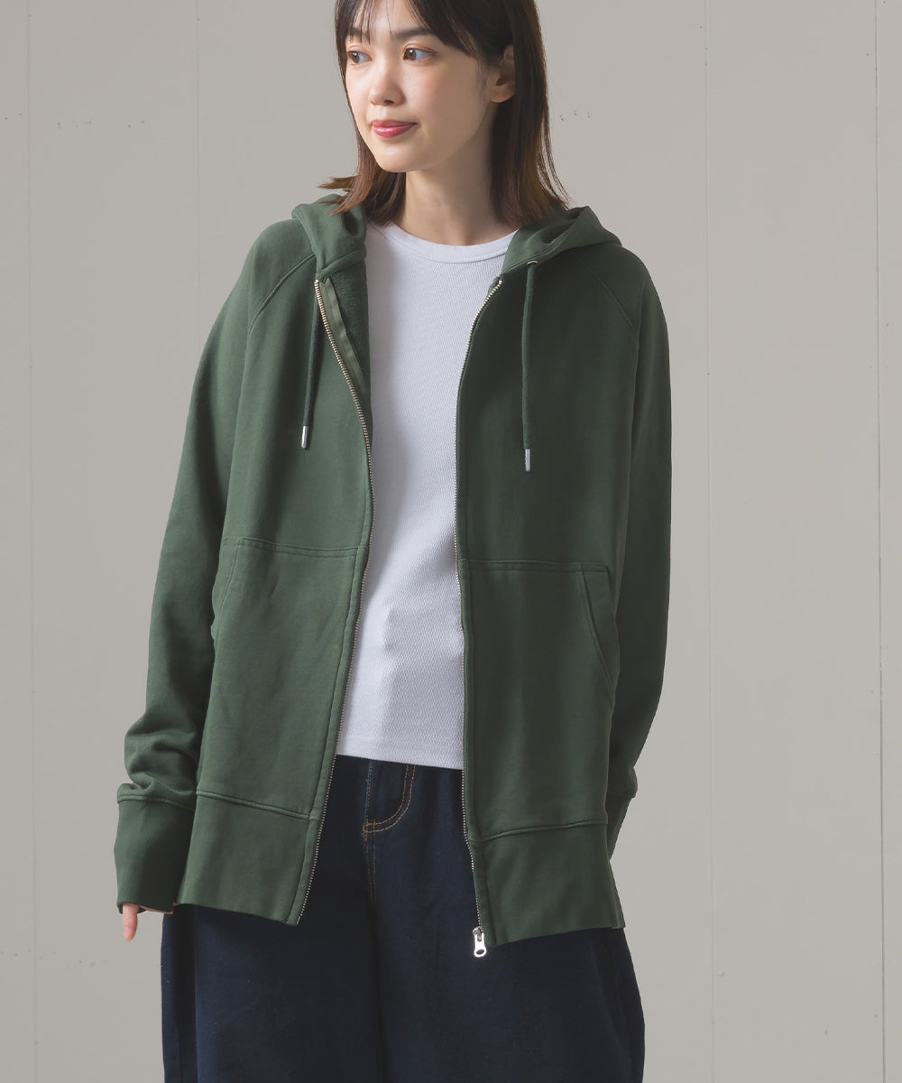 ユニセックス 裏毛スウェットジップパーカー[1225-6132]