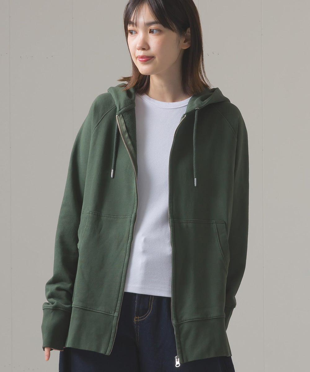 ユニセックス 裏毛スウェットジップパーカー[1225-6132]