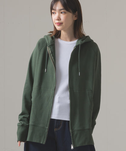 ユニセックス 裏毛スウェットジップパーカー[1225-6132]