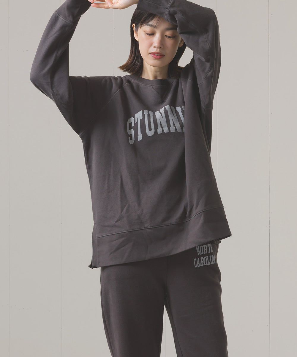 ユニセックス 裏毛スウェットサイドスリットプルオーバー[1225-6134]