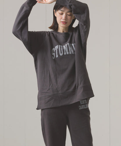 ユニセックス 裏毛スウェットサイドスリットプルオーバー[1225-6134]