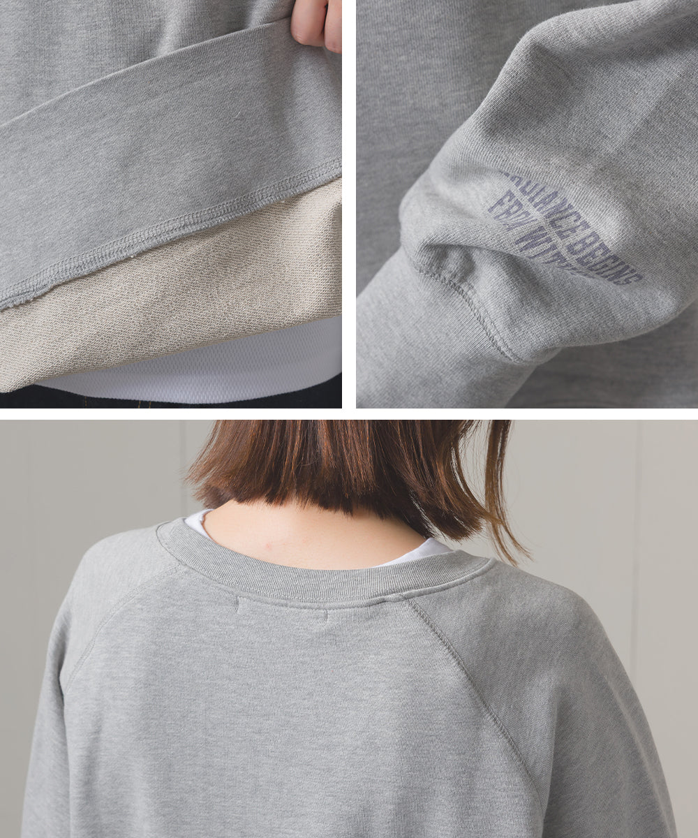 ユニセックス 裏毛スウェットサイドスリットプルオーバー[1225-6134]