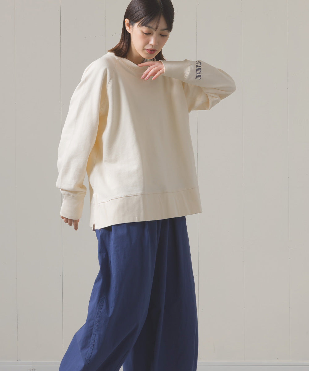 ユニセックス 裏毛スウェットサイドスリットプルオーバー[1225-6134]