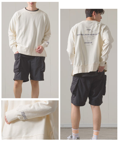 ユニセックス 裏毛スウェットサイドスリットプルオーバー[1225-6134]