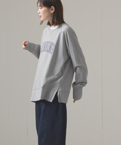 ユニセックス 裏毛スウェットサイドスリットプルオーバー[1225-6134]