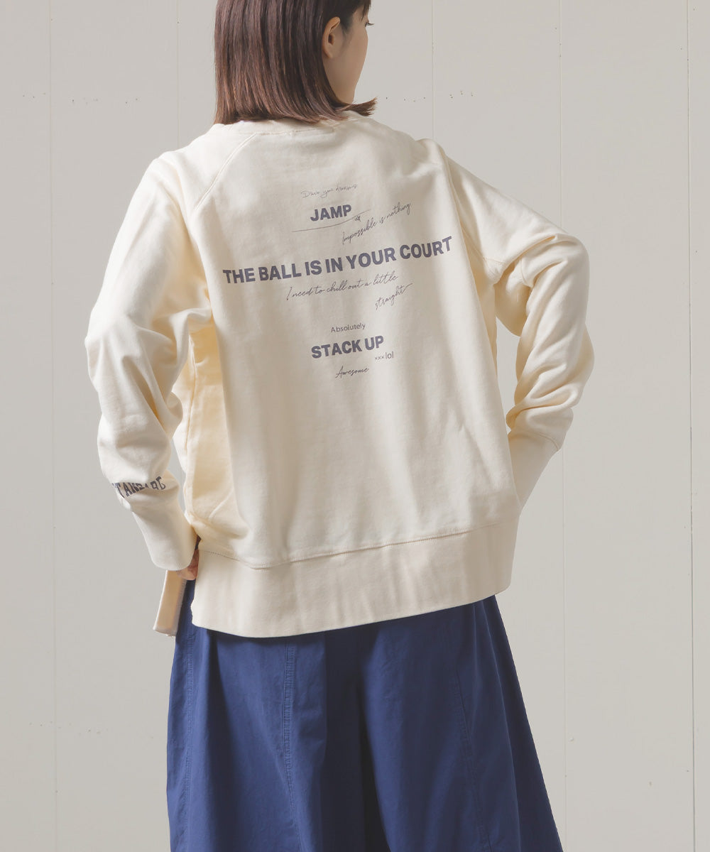 ユニセックス 裏毛スウェットサイドスリットプルオーバー[1225-6134]