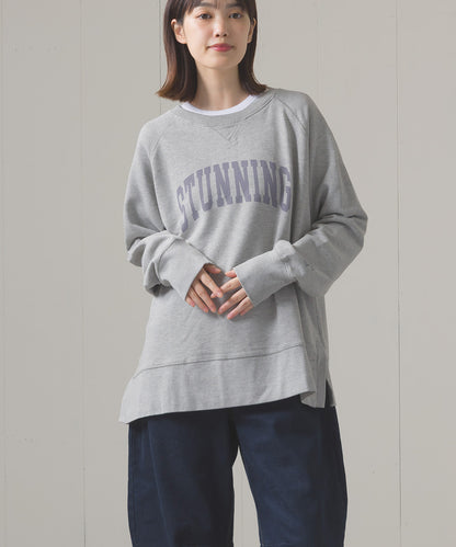 ユニセックス 裏毛スウェットサイドスリットプルオーバー[1225-6134]