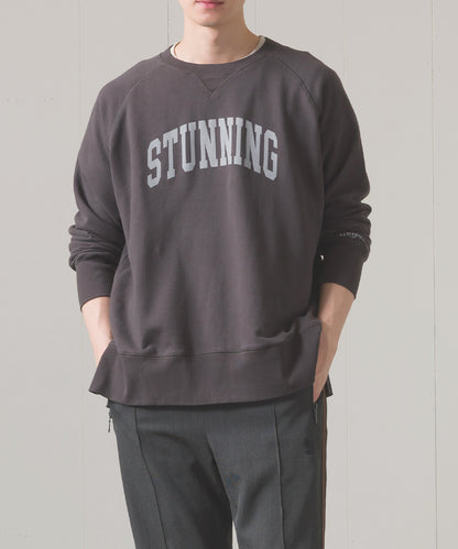 ユニセックス 裏毛スウェットサイドスリットプルオーバー[1225-6134]