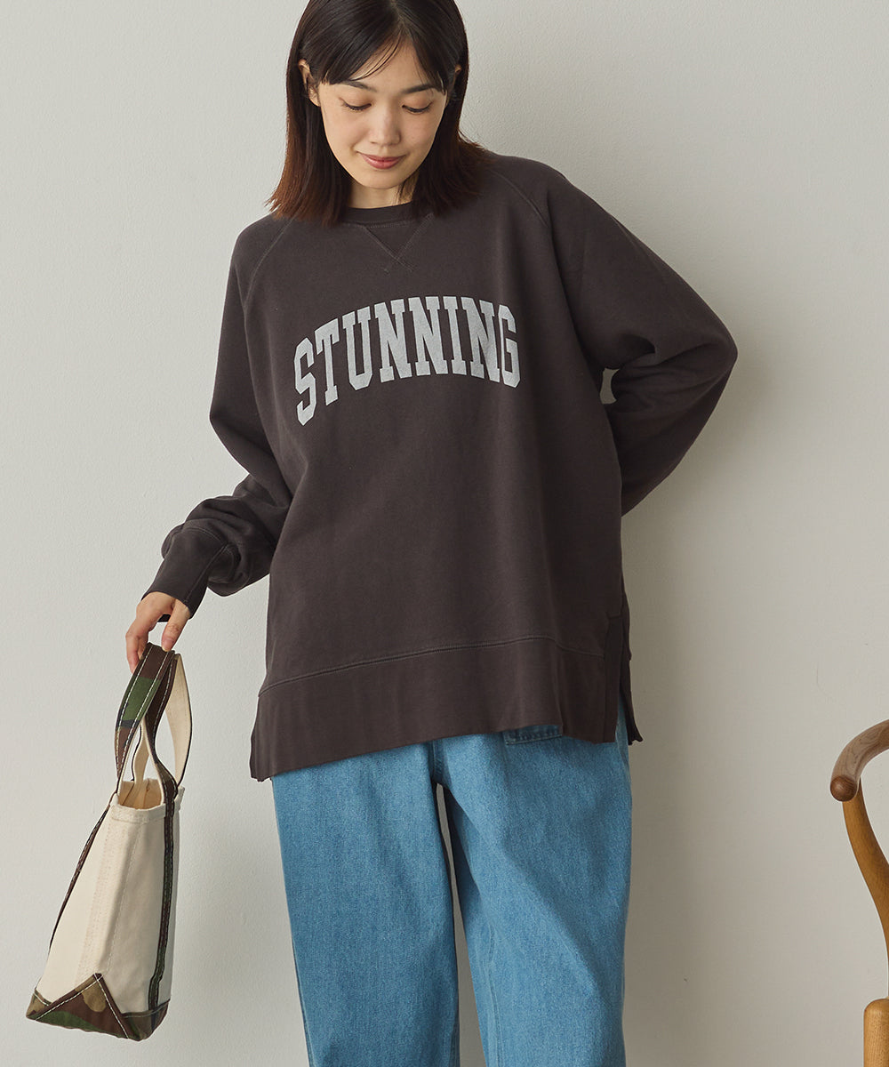 ユニセックス 裏毛スウェットサイドスリットプルオーバー[1225-6134]