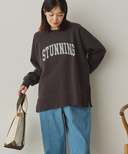 ユニセックス 裏毛スウェットサイドスリットプルオーバー[1225-6134]