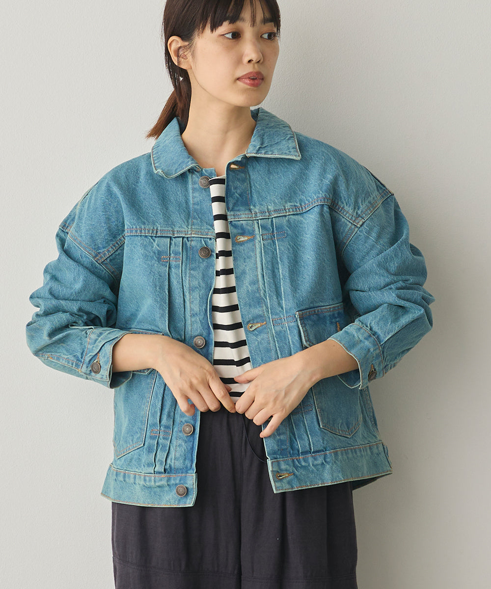 ビッグシルエット デニムジャケット[1225-9000]
