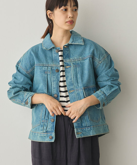 ビッグシルエット デニムジャケット[1225-9000]