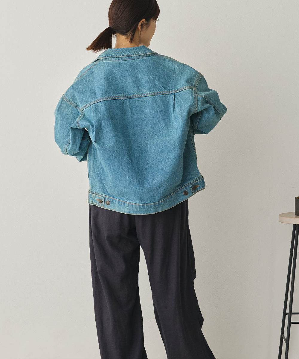 ビッグシルエット デニムジャケット[1225-9000]