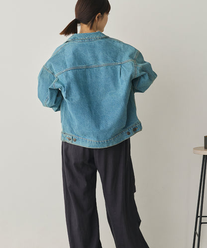 ビッグシルエット デニムジャケット[1225-9000]
