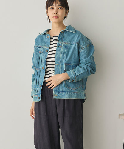ビッグシルエット デニムジャケット[1225-9000]