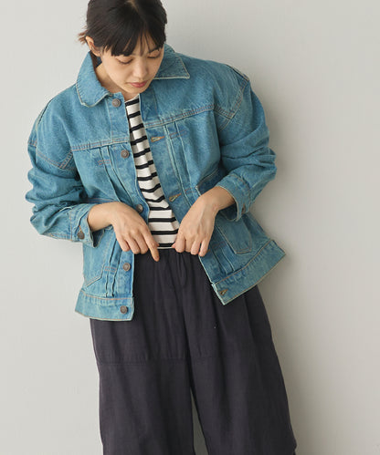 ビッグシルエット デニムジャケット[1225-9000]