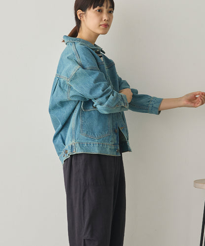 ビッグシルエット デニムジャケット[1225-9000]