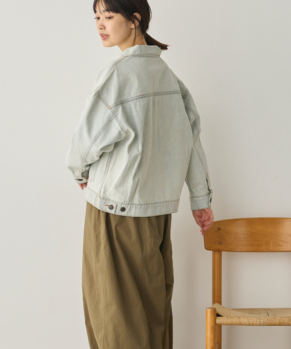 ビッグシルエット デニムジャケット[1225-9000]