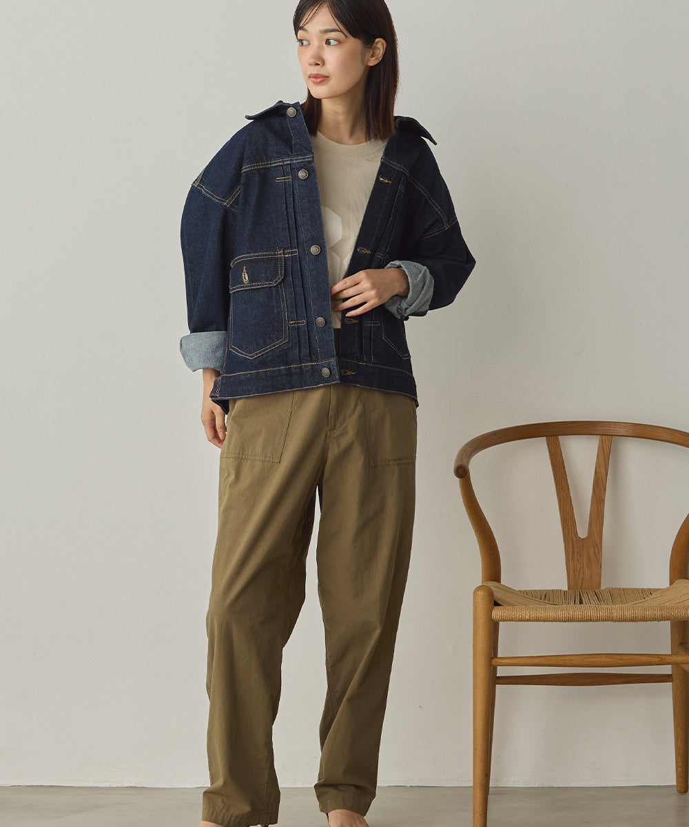 ビッグシルエット デニムジャケット[1225-9000]