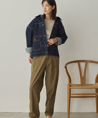 ビッグシルエット デニムジャケット[1225-9000]