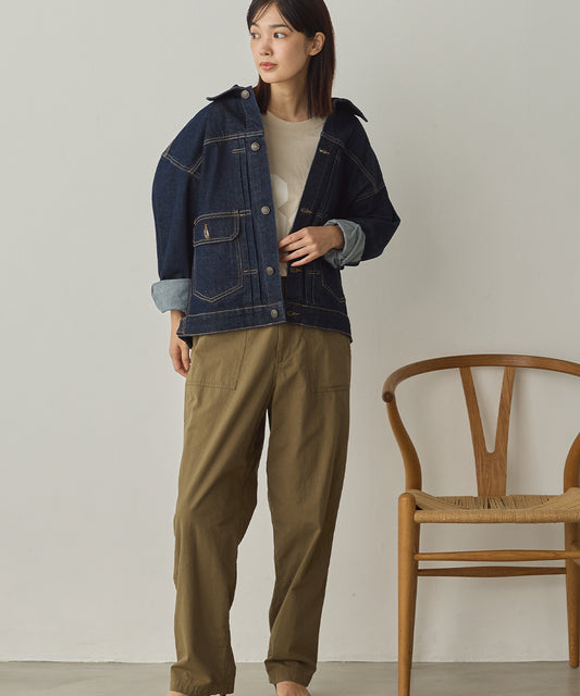 ビッグシルエット デニムジャケット[1225-9000]