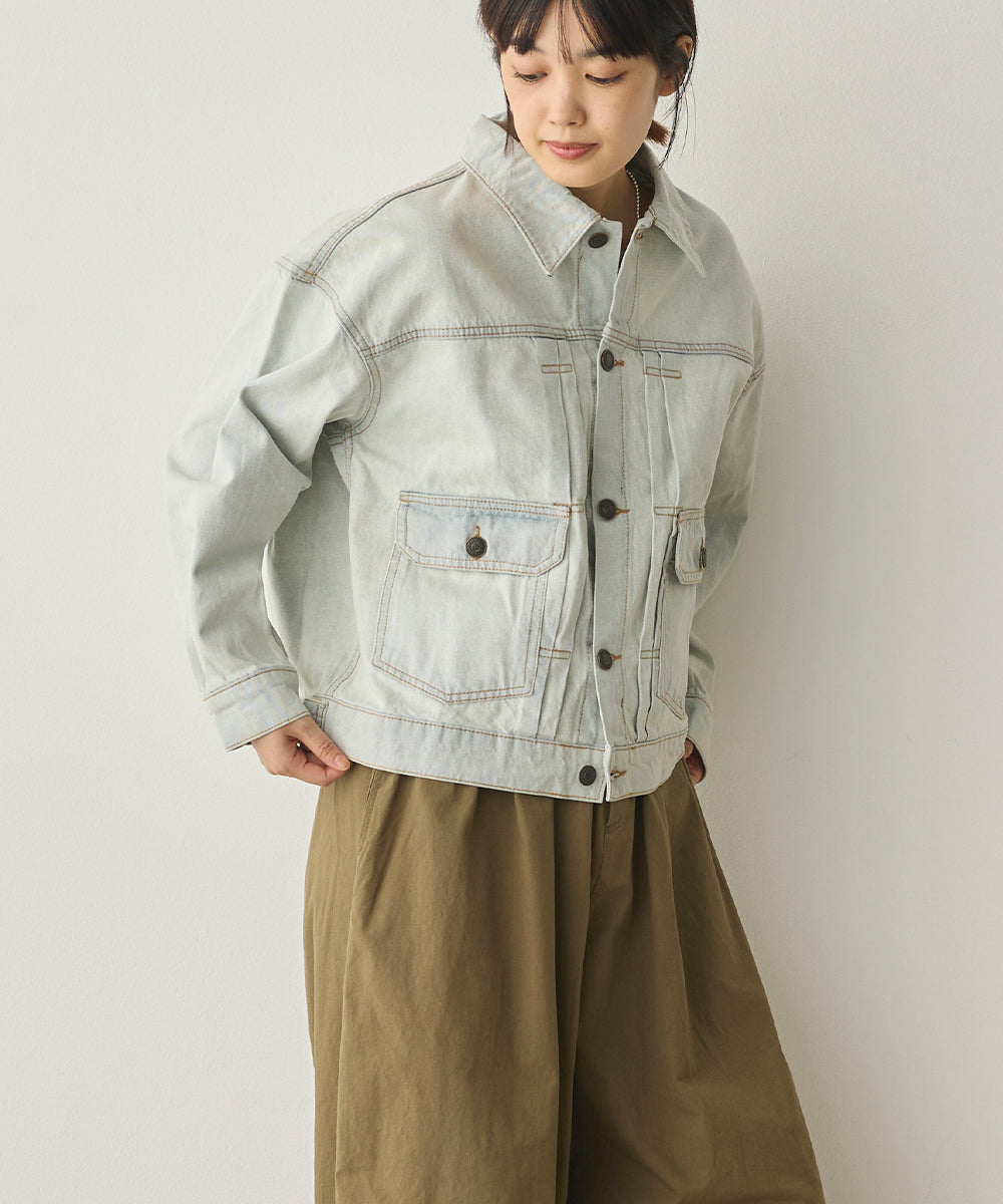ビッグシルエット デニムジャケット[1225-9000]