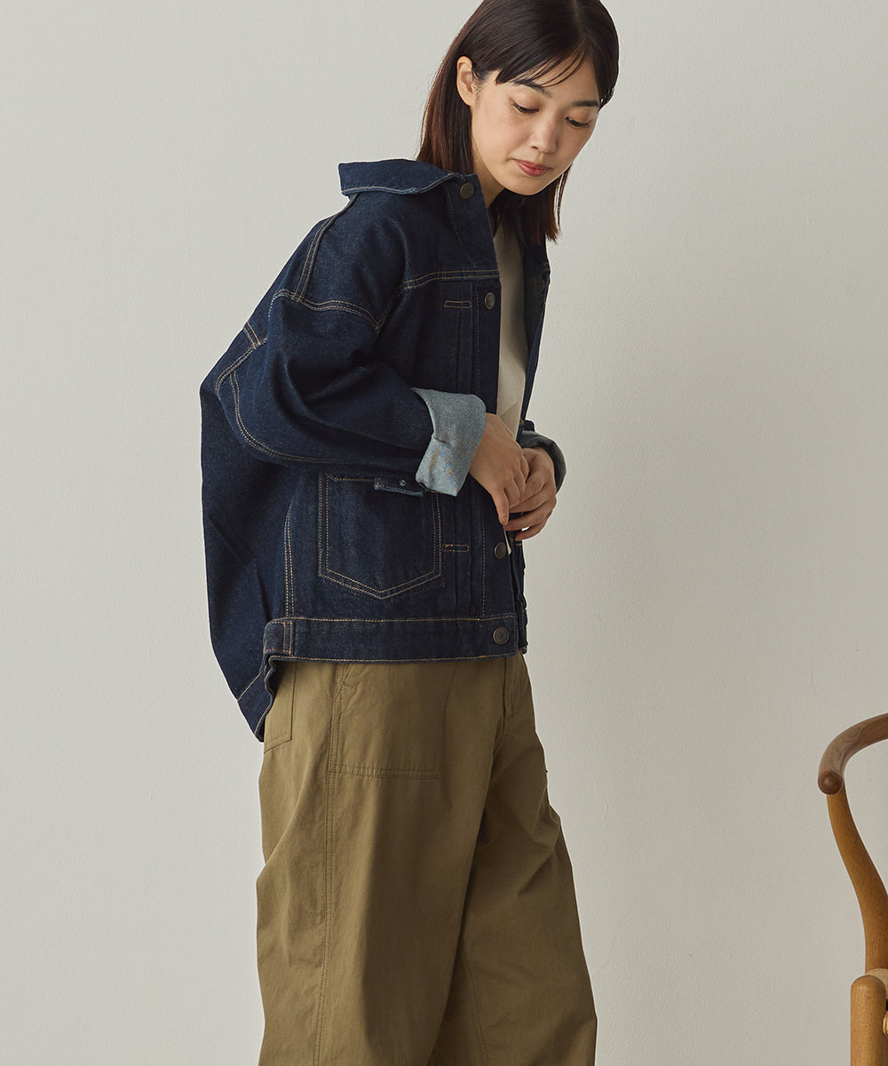 ビッグシルエット デニムジャケット[1225-9000]