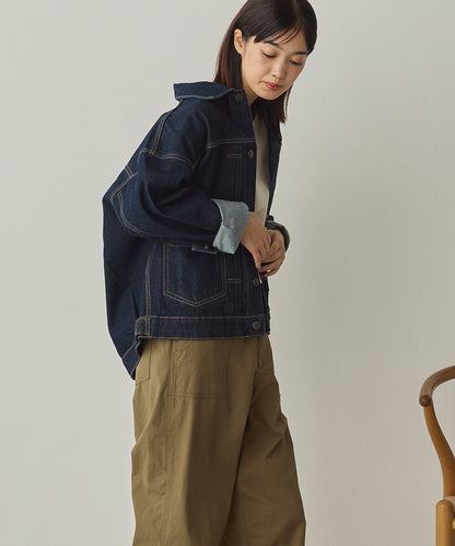 ビッグシルエット デニムジャケット[1225-9000]