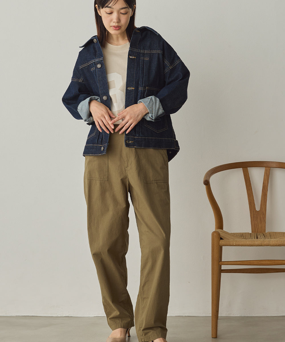 ビッグシルエット デニムジャケット[1225-9000]