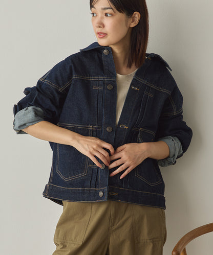 ビッグシルエット デニムジャケット[1225-9000]