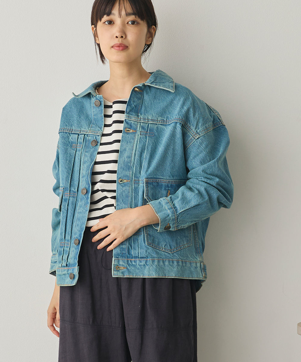 ビッグシルエット デニムジャケット[1225-9000]