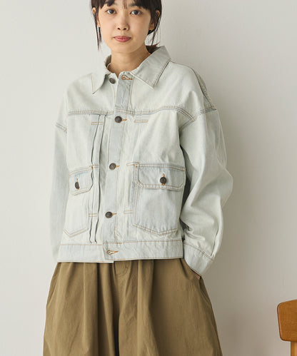 ビッグシルエット デニムジャケット[1225-9000]