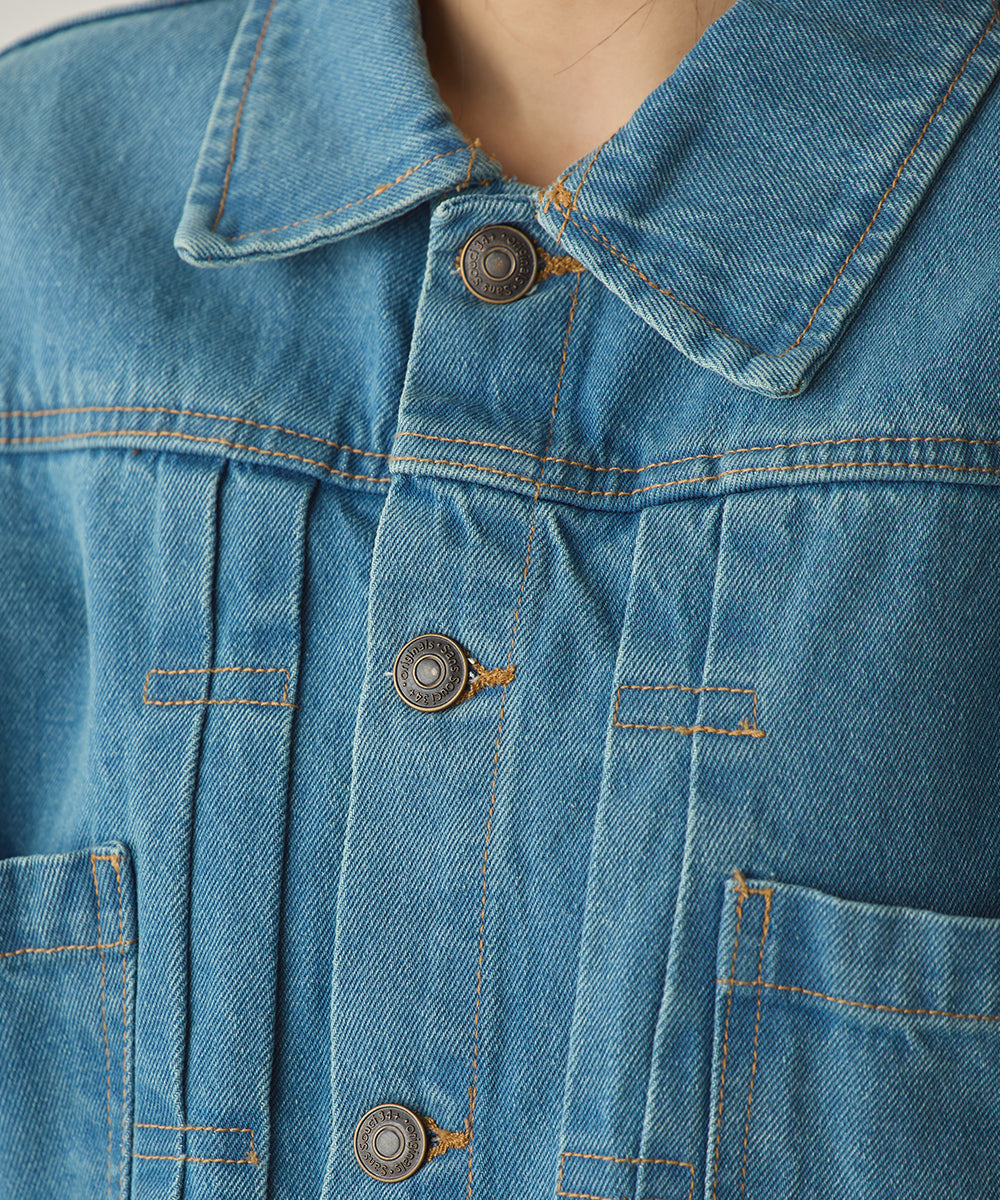 袖ボリュームデニムジャケット[1225-9001]