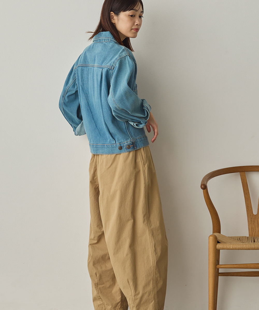 袖ボリュームデニムジャケット[1225-9001]